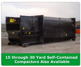15 through 30 yard self-contained compactors