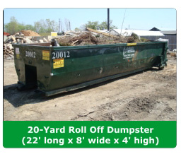 20-yard Roll Off Dumpster