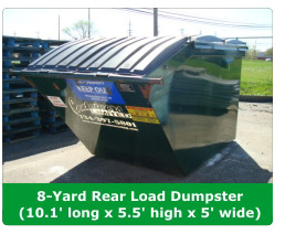 8-yard Rear Load Dumpster