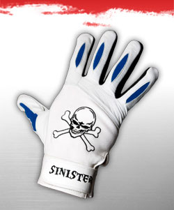 Skull Batting Glove - Royal Blue